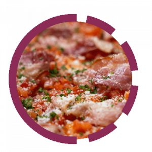 Pizza Amatriciana mit Speck