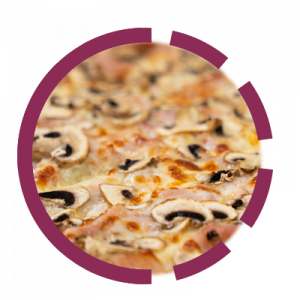 Pizza Crostino Cotto mit Pilze