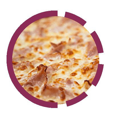 Pizza Schinken und Emmentaler